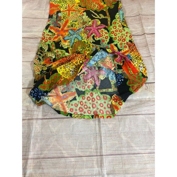 Jams World Women's Starfish Multi Color Sleeveless Sun Dress - Small - Picture 12 of 12